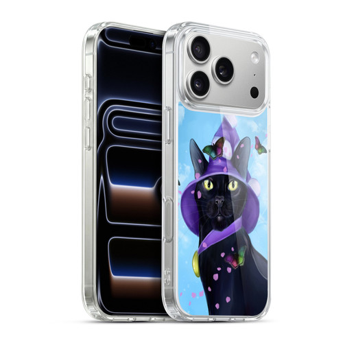 Ash Evans Black Cats Butterfly Sky Soft Gel Case for Apple iPhone 17 Pro Max