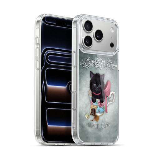 Ash Evans Black Cats Tea Soft Gel Case for Apple iPhone 17 Pro Max