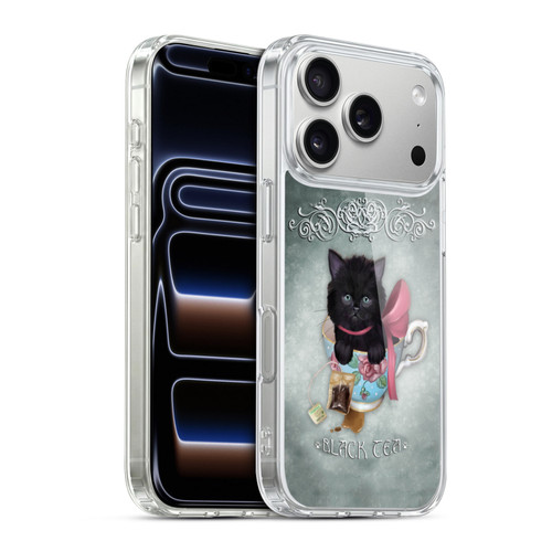 Ash Evans Black Cats Tea Soft Gel Case for Apple iPhone 17 Pro