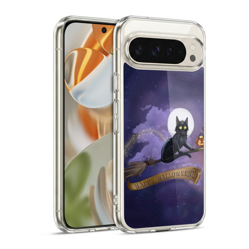 Ash Evans Black Cats Happy Halloween Soft Gel Case for Google Pixel 9 / Pixel 9 Pro