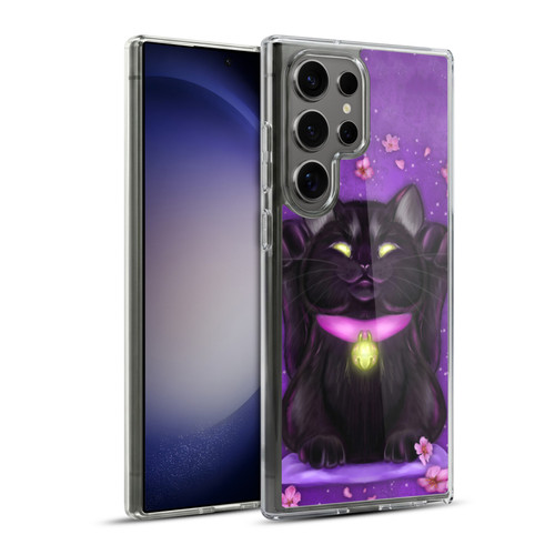 Ash Evans Black Cats Lucky Soft Gel Case for Samsung Galaxy S23 Ultra 5G & MagSafe
