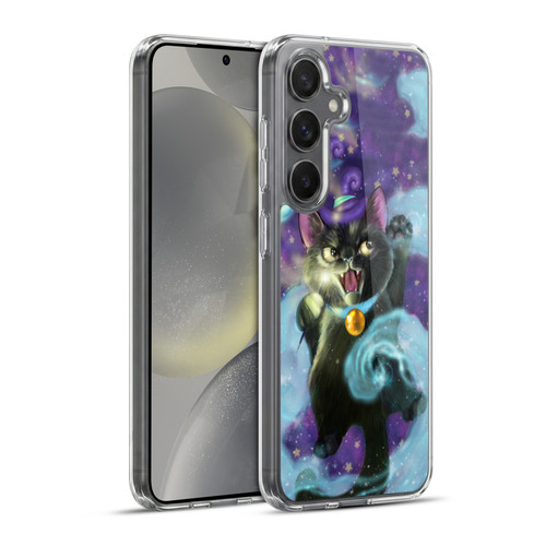 Ash Evans Black Cats Magic Witch Soft Gel Case for Samsung Galaxy S24+ 5G & MagSafe