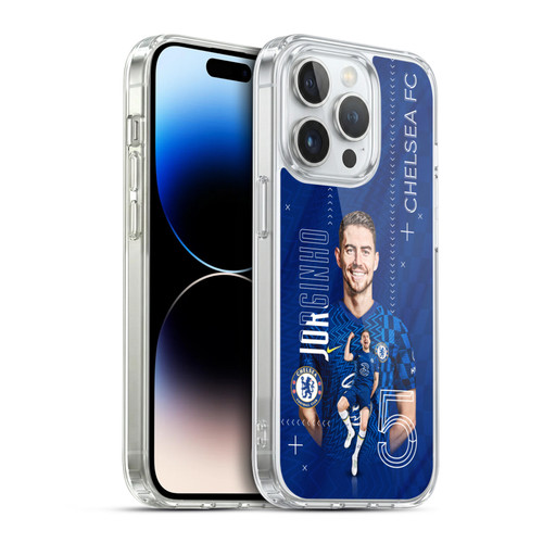 Chelsea Football Club 2021/22 First Team Jorginho Soft Gel Case for Apple iPhone 14 Pro & MagSafe