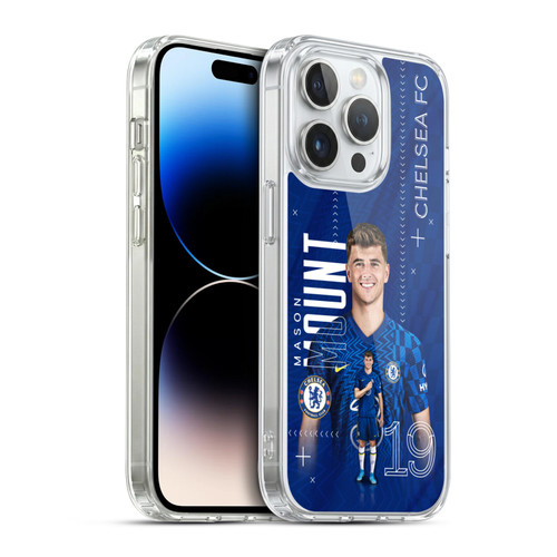 Chelsea Football Club 2021/22 First Team Mason Mount Soft Gel Case for Apple iPhone 14 Pro & MagSafe