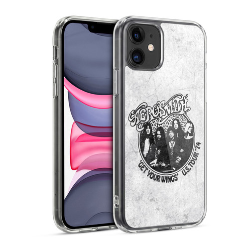 Aerosmith Black And White Get Your Wings US Tour Soft Gel Case for Apple iPhone 11