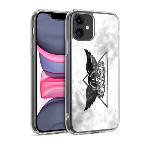 Aerosmith Black And White Triangle Winged Logo Soft Gel Case for Apple iPhone 11