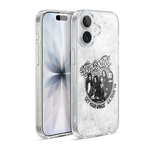 Aerosmith Black And White Get Your Wings US Tour Soft Gel Case for Apple iPhone 17