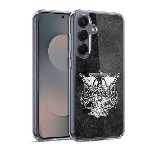 Aerosmith Black And White 1987 Permanent Vacation Soft Gel Case for Samsung Galaxy S25 & MagSafe