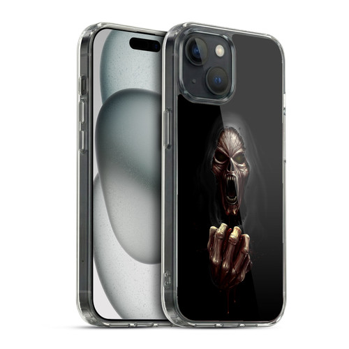 Christos Karapanos Horror Don't Break My Heart Soft Gel Case for Apple iPhone 15 & MagSafe