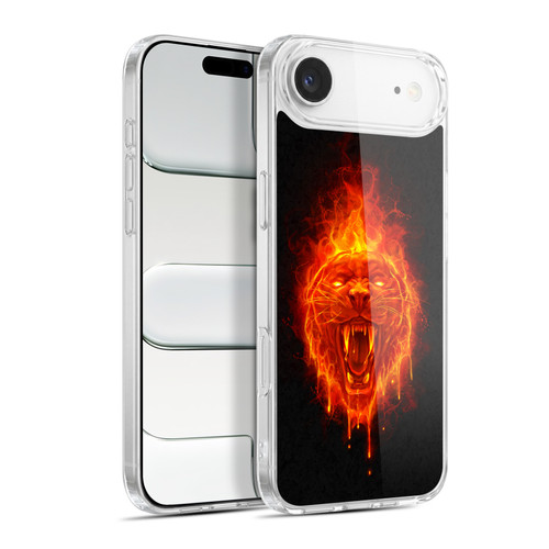 Christos Karapanos Horror Flaming Cat Soft Gel Case for Apple iPhone 17 Air