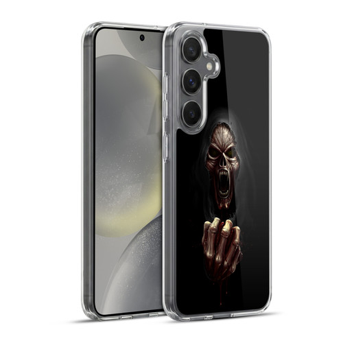 Christos Karapanos Horror Don't Break My Heart Soft Gel Case for Samsung Galaxy S24+ 5G & MagSafe