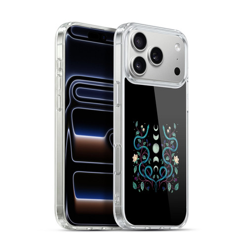Episodic Drawing Illustration Animals Serpent Moon Soft Gel Case for Apple iPhone 17 Pro Max