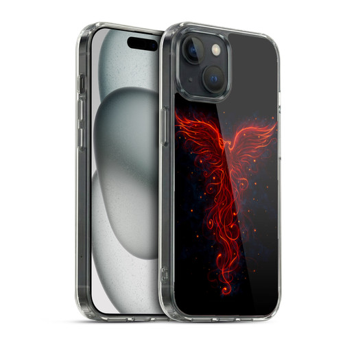 Christos Karapanos Phoenix 2 Red Soft Gel Case for Apple iPhone 15 & MagSafe