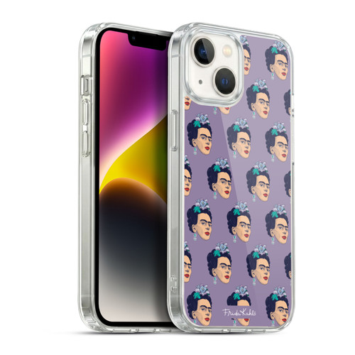 Frida Kahlo Sketch Pattern Soft Gel Case for Apple iPhone 14