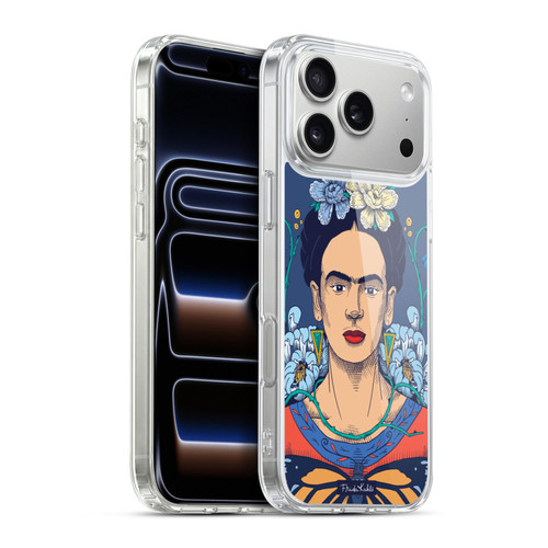 Frida Kahlo Sketch Floral Soft Gel Case for Apple iPhone 17 Pro Max