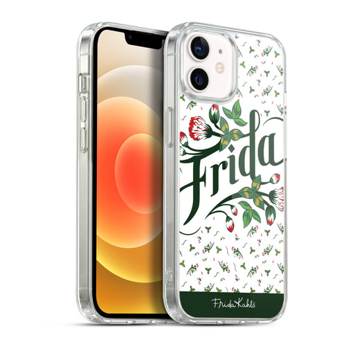 Frida Kahlo Typography Floral Soft Gel Case for Apple iPhone 12 / iPhone 12 Pro & MagSafe