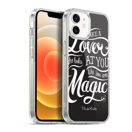 Frida Kahlo Typography Lover Black Soft Gel Case for Apple iPhone 12 / iPhone 12 Pro & MagSafe