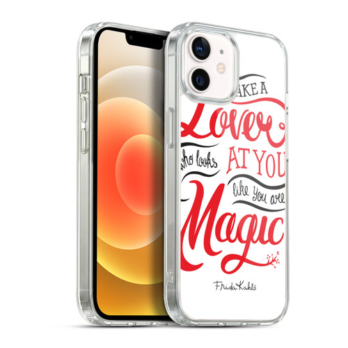 Frida Kahlo Typography Lover White Soft Gel Case for Apple iPhone 12 / iPhone 12 Pro & MagSafe