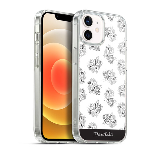 Frida Kahlo Typography White Heart Soft Gel Case for Apple iPhone 12 / iPhone 12 Pro & MagSafe