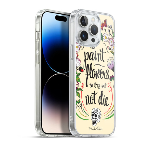 Frida Kahlo Typography Floral Blooms Soft Gel Case for Apple iPhone 13 Pro Max & MagSafe