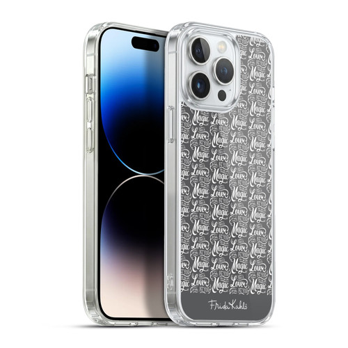 Frida Kahlo Typography Lover Grey Soft Gel Case for Apple iPhone 13 Pro Max & MagSafe