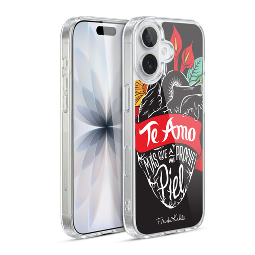 Frida Kahlo Typography Heart Soft Gel Case for Apple iPhone 17