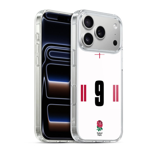 England Rugby Union 2022/23 Players Home Kit Position 9 Soft Gel Case for Apple iPhone 17 Pro