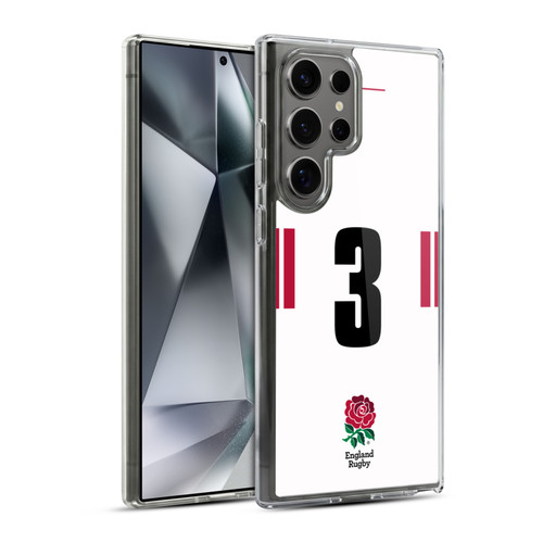 England Rugby Union 2022/23 Players Home Kit Position 3 Soft Gel Case for Samsung Galaxy S24 Ultra 5G & MagSafe