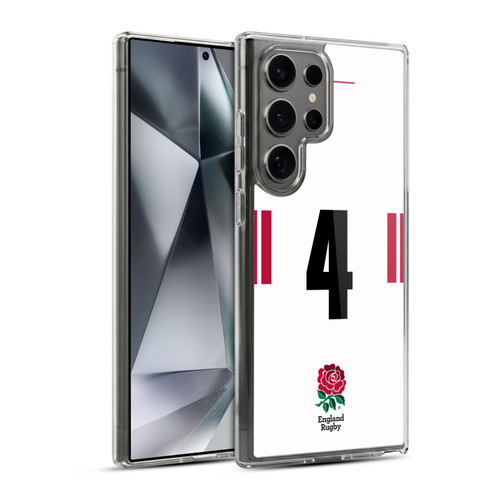 England Rugby Union 2022/23 Players Home Kit Position 4 Soft Gel Case for Samsung Galaxy S24 Ultra 5G & MagSafe