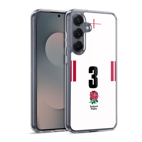 England Rugby Union 2022/23 Players Home Kit Position 3 Soft Gel Case for Samsung Galaxy S25 & MagSafe