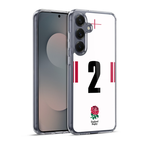 England Rugby Union 2022/23 Players Home Kit Position 2 Soft Gel Case for Samsung Galaxy S25+ & MagSafe