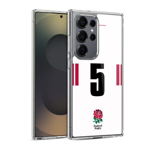 England Rugby Union 2022/23 Players Home Kit Position 5 Soft Gel Case for Samsung Galaxy S25 Ultra & MagSafe