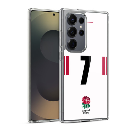 England Rugby Union 2022/23 Players Home Kit Position 7 Soft Gel Case for Samsung Galaxy S25 Ultra & MagSafe