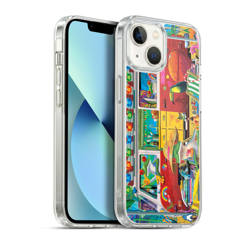 Michael David Ward Psychedelic Art Van Life Frog Soft Gel Case for Apple iPhone 13