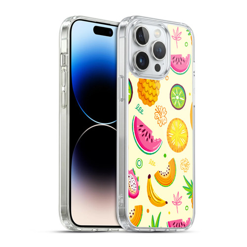Haroulita Food - Fruits Fruit Patterns Soft Gel Case for Apple iPhone 14 Pro Max & MagSafe