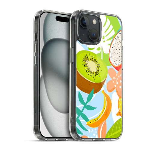 Haroulita Food - Fruits Mixed Fruits Soft Gel Case for Apple iPhone 15 & MagSafe