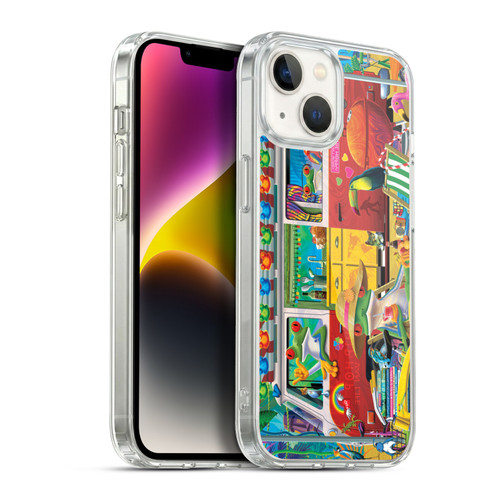 Michael David Ward Psychedelic Art Van Life Frog Soft Gel Case for Apple iPhone 14
