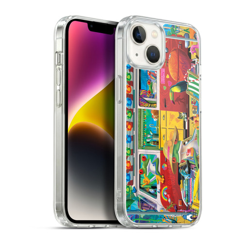 Michael David Ward Psychedelic Art Van Life Frog Soft Gel Case for Apple iPhone 14 Plus & MagSafe