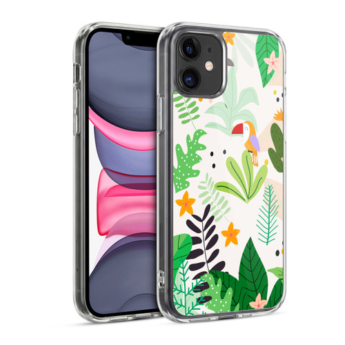 Haroulita Leaves 2 Leaves And Parrots Soft Gel Case for Apple iPhone 11