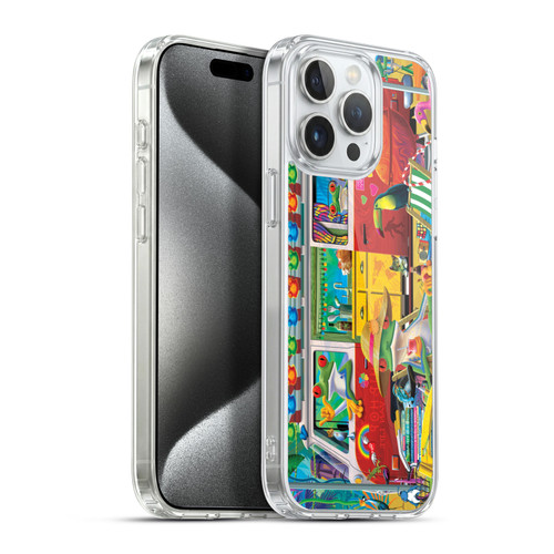Michael David Ward Psychedelic Art Van Life Frog Soft Gel Case for Apple iPhone 15 Pro Max & MagSafe