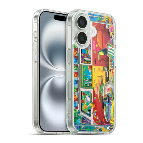 Michael David Ward Psychedelic Art Van Life Frog Soft Gel Case for Apple iPhone 16 & MagSafe