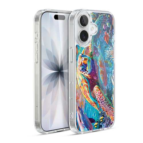 Michael David Ward Psychedelic Art Turtle Magic Soft Gel Case for Apple iPhone 17