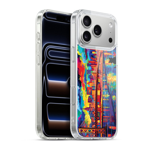 Michael David Ward Psychedelic Art Midnight In San Francisco Soft Gel Case for Apple iPhone 17 Pro Max