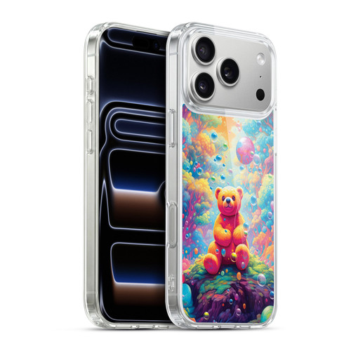 Michael David Ward Psychedelic Art Teddy Bear In Wonderland Soft Gel Case for Apple iPhone 17 Pro Max