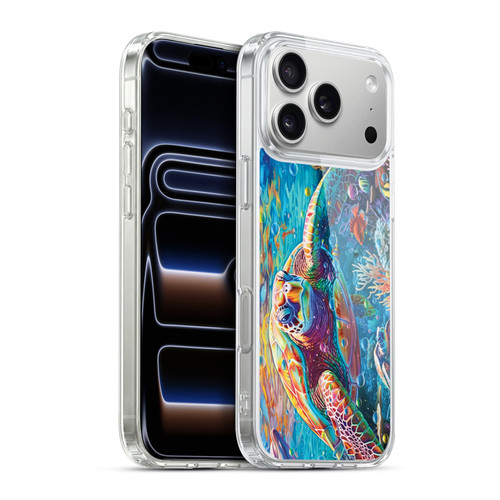 Michael David Ward Psychedelic Art Turtle Magic Soft Gel Case for Apple iPhone 17 Pro Max