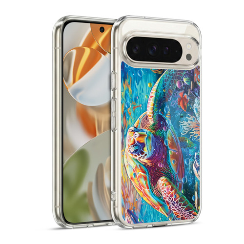 Michael David Ward Psychedelic Art Turtle Magic Soft Gel Case for Google Pixel 9 / Pixel 9 Pro