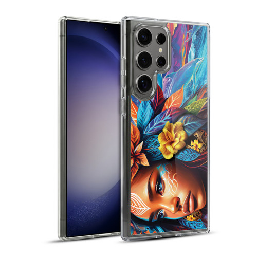 Michael David Ward Psychedelic Art Ocean Spirit Soft Gel Case for Samsung Galaxy S23 Ultra 5G & MagSafe