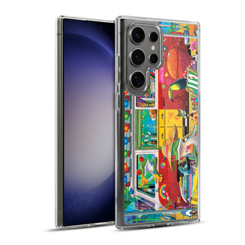 Michael David Ward Psychedelic Art Van Life Frog Soft Gel Case for Samsung Galaxy S23 Ultra 5G & MagSafe