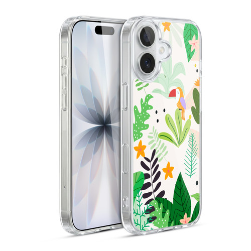 Haroulita Leaves 2 Leaves And Parrots Soft Gel Case for Apple iPhone 17