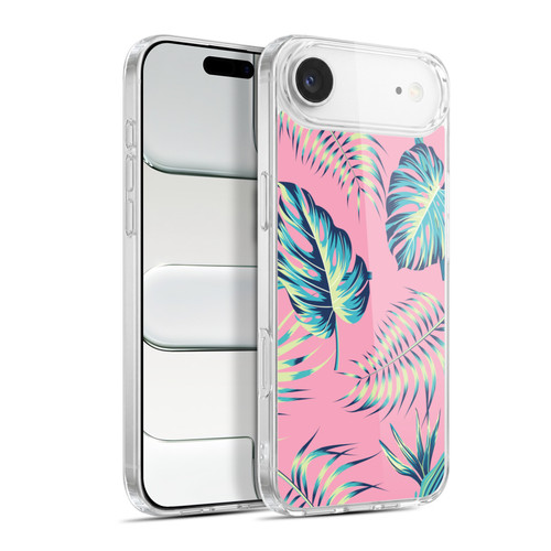 Haroulita Leaves 2 Pink Soft Gel Case for Apple iPhone 17 Air